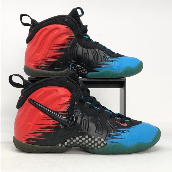 Nike Air Foamposite Pro (GS) Spiderman Red Blue 644792-400 Youth Shoes - Size 5Y